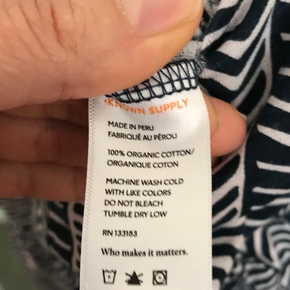 Natural By KNOWN SUPLY PETRA Organic Cotton Jumpsuit Romper (M) Lavender/Blue - Picture 10 of 10